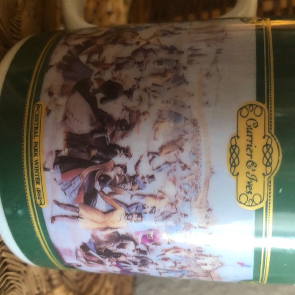 Currier & Ives Central Park Winter 1992 Vintage Coffe Mug For Houston Food - Picture 3 of 13